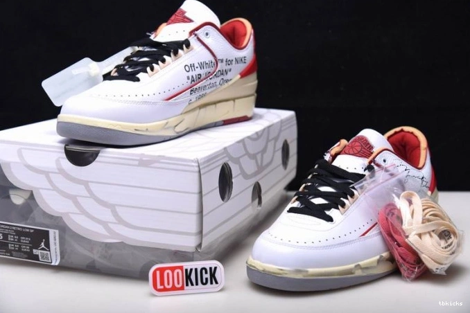 Reps TBK Jordan DJ4375-106 Retro SP Off-White 2 Low Red White 0718